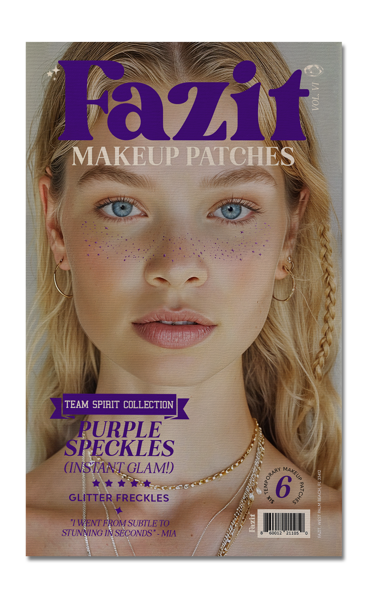 purple speckles