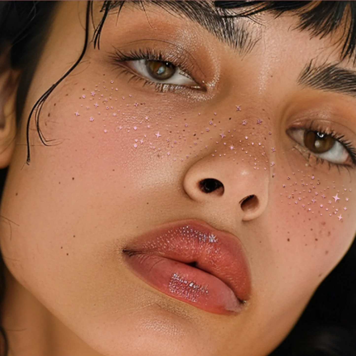 Rose Gold Stardust Speckles Makeup Patches