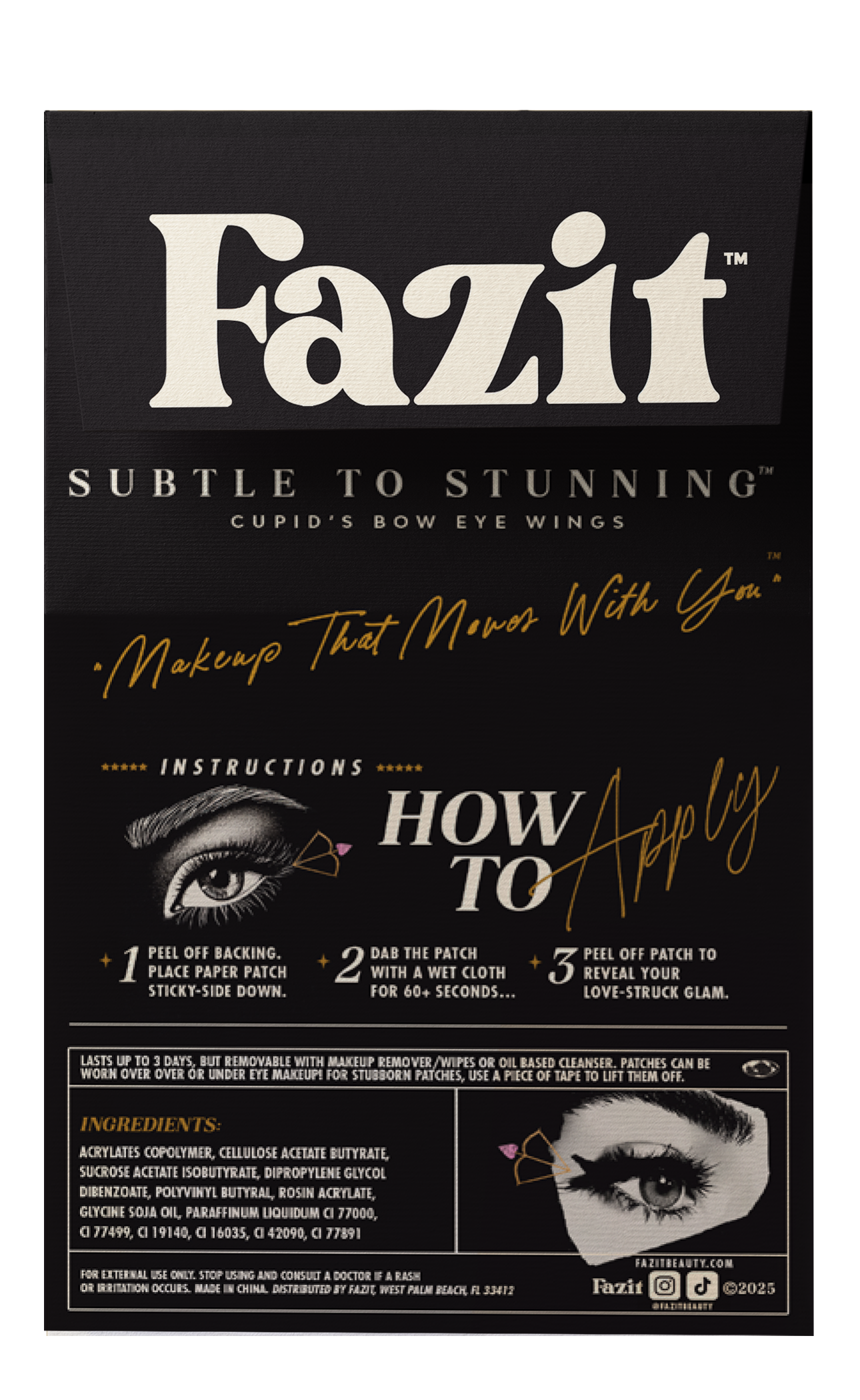 Cupid's Bow Eye Wings