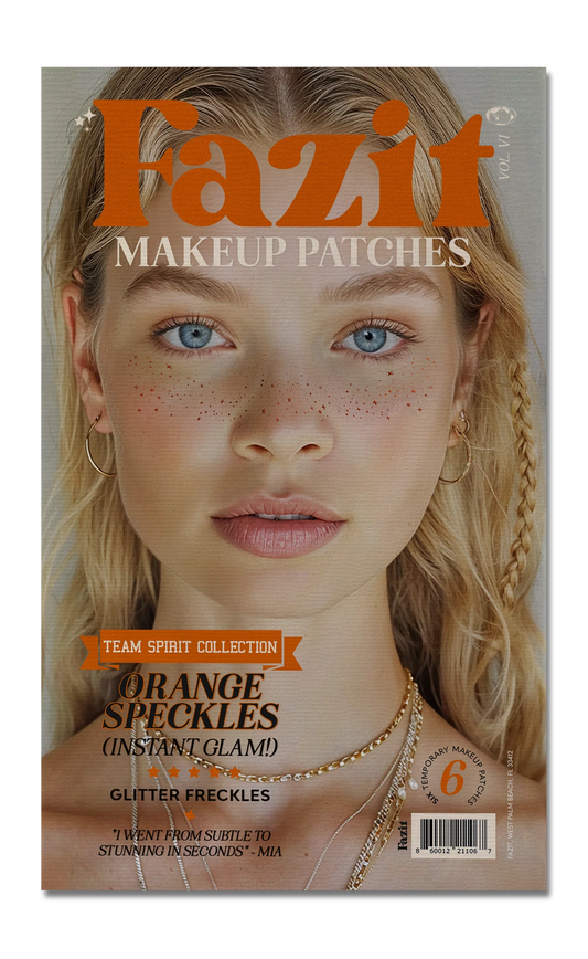 Orange Spirit Speckles Makeup Patches - Team Spirit Collection