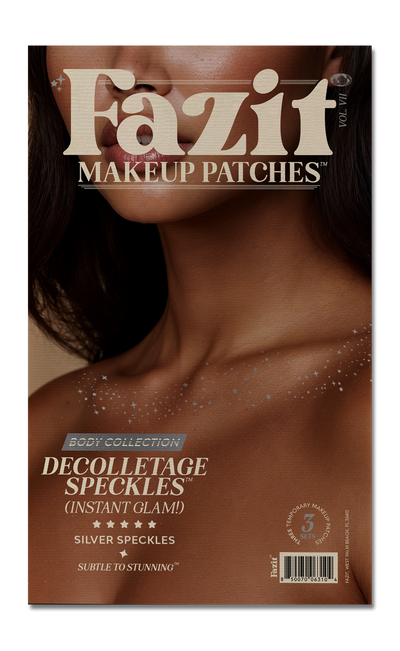Silver Decolletage Glitter Makeup Patches