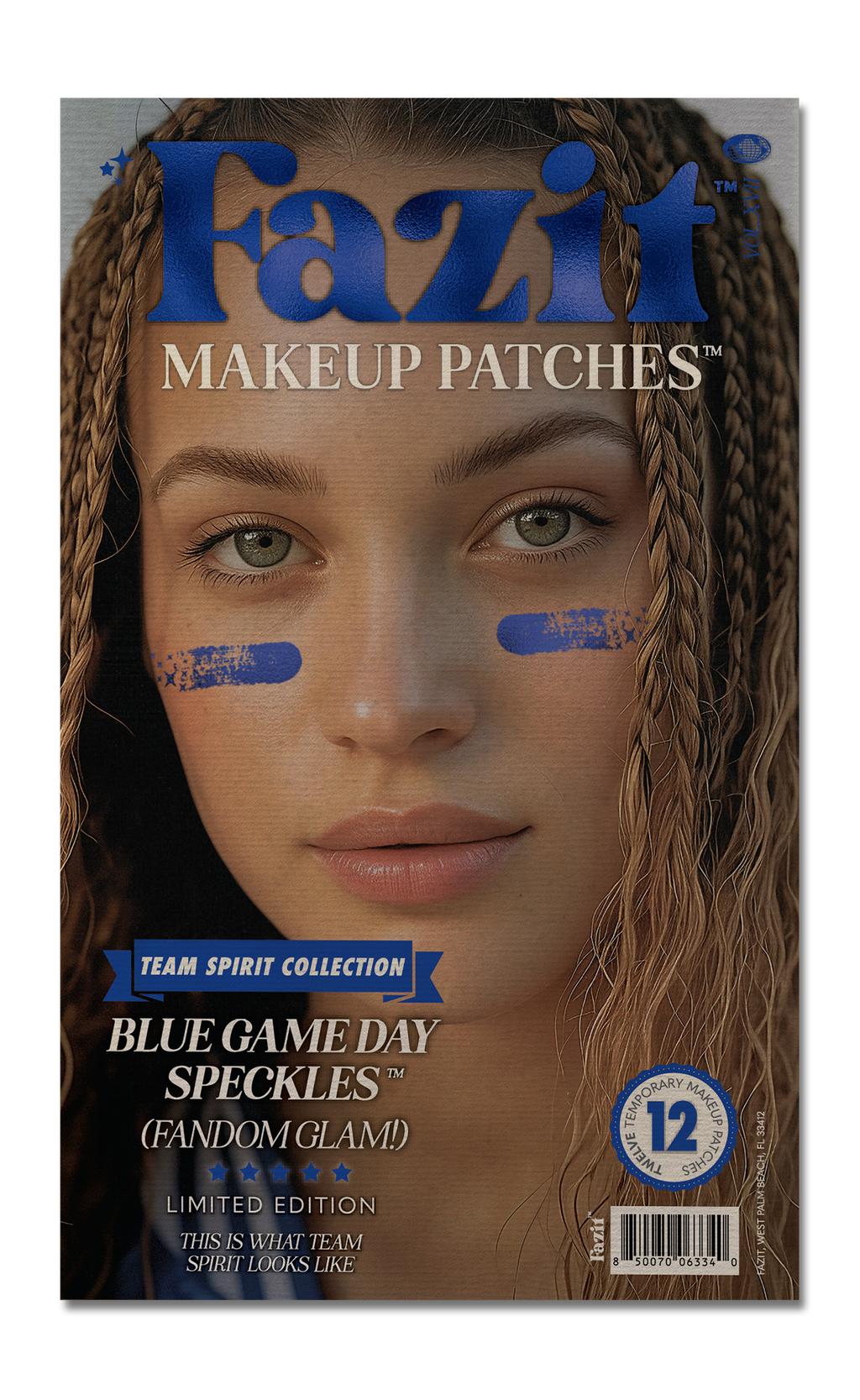 Blue Game Day Speckles