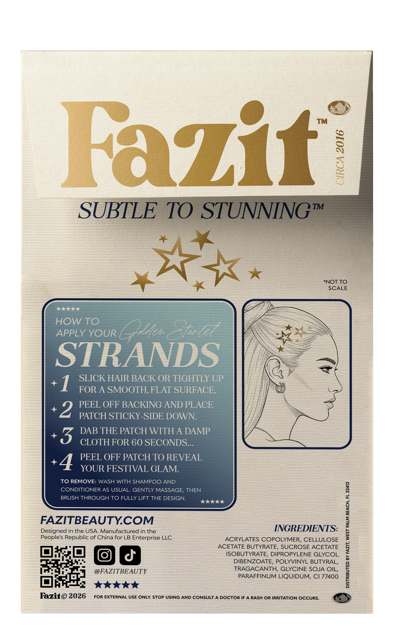 Golden Starlet Strands (Hair)