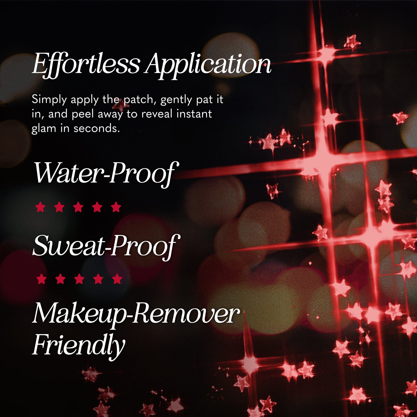 Red Spirit Speckles Makeup Patches - Team Spirit Collection